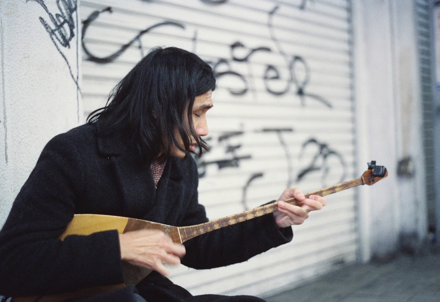Man with shamisen